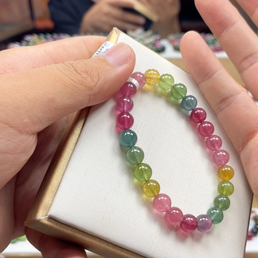 手串未镶嵌碧玺7.5mm.mmmmmmmmm