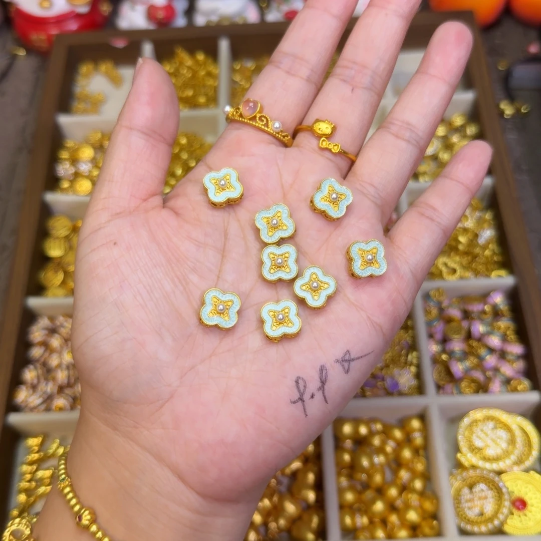 合金蓝色四爷小草1个