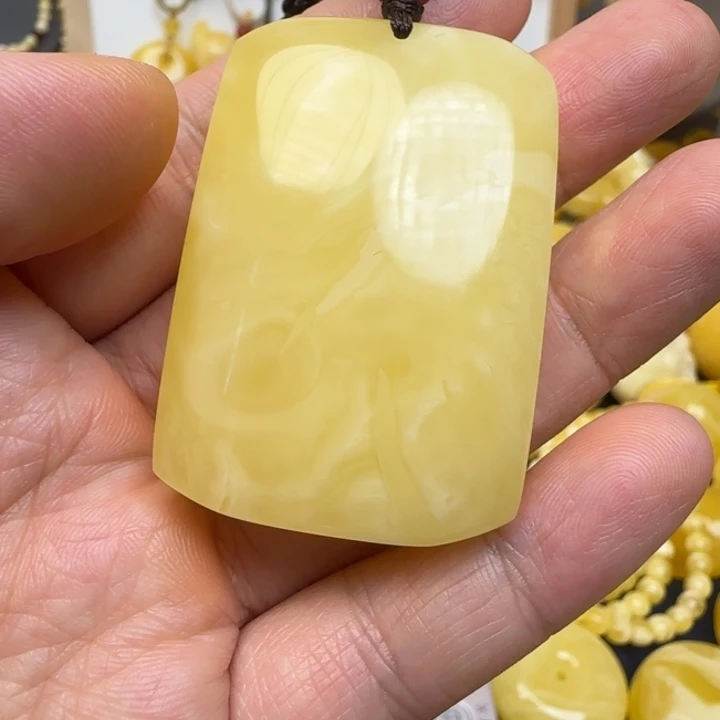 蜜蜡未镶嵌颈饰天然蜜蜡