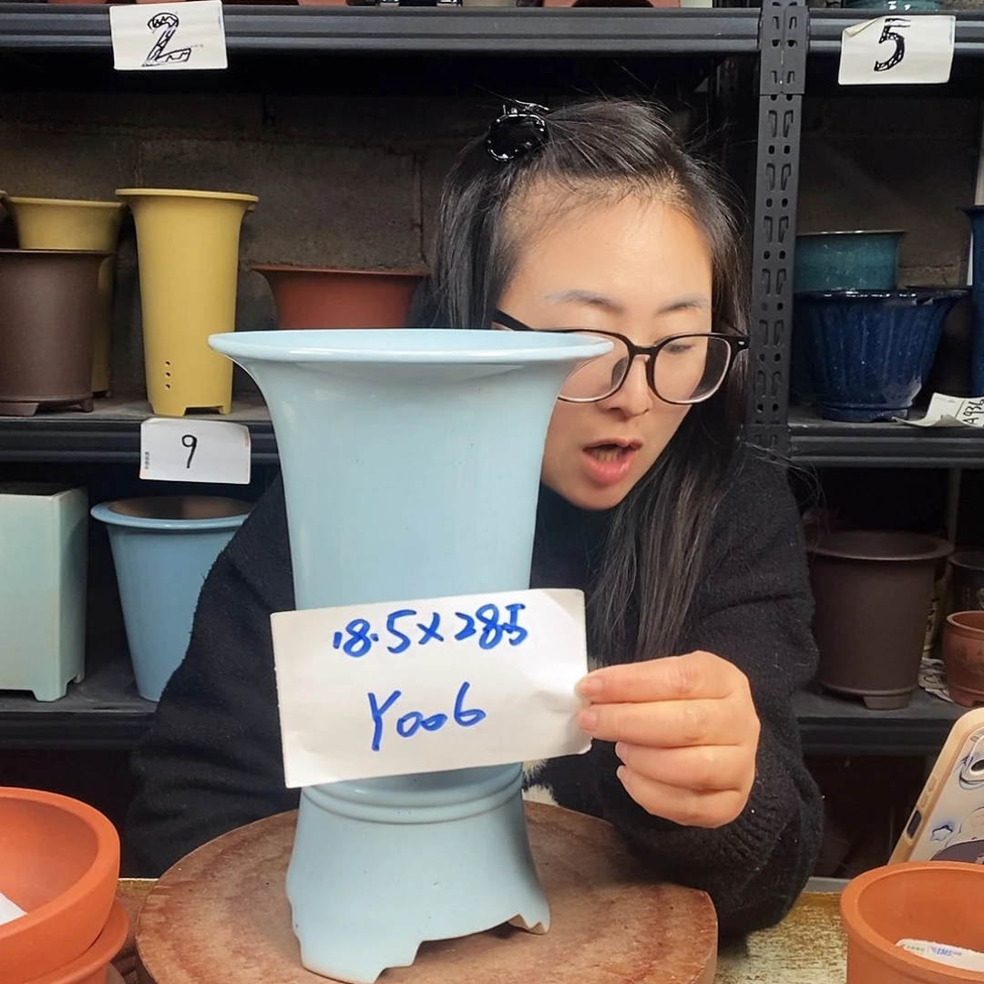 紫砂一只花盆货号Y006