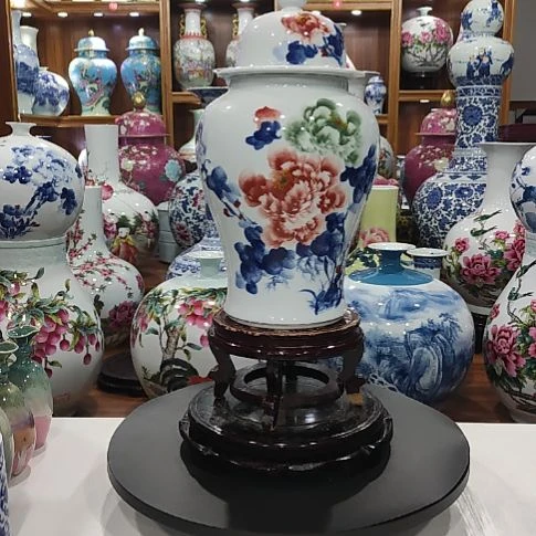 地***藏瓶景德镇陶瓷将军罐