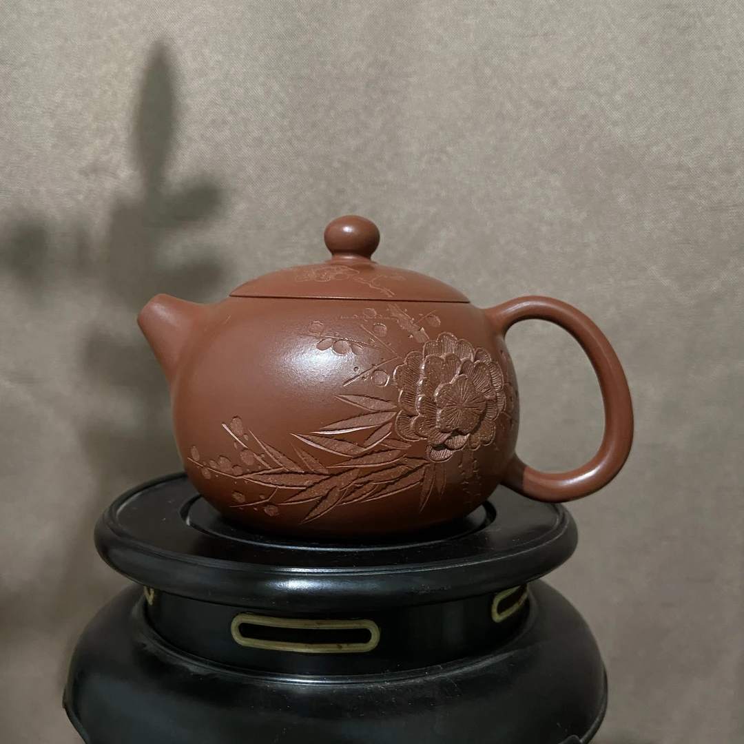 宜兴手工紫砂陶 茶壶GS3381-2