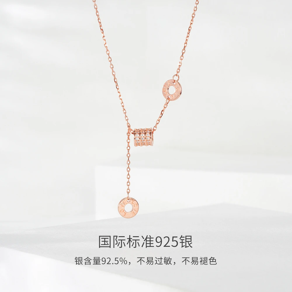 FARCOKO/法蔻 链子足银 小蛮腰项链女款轻奢小众简约感情人节礼物