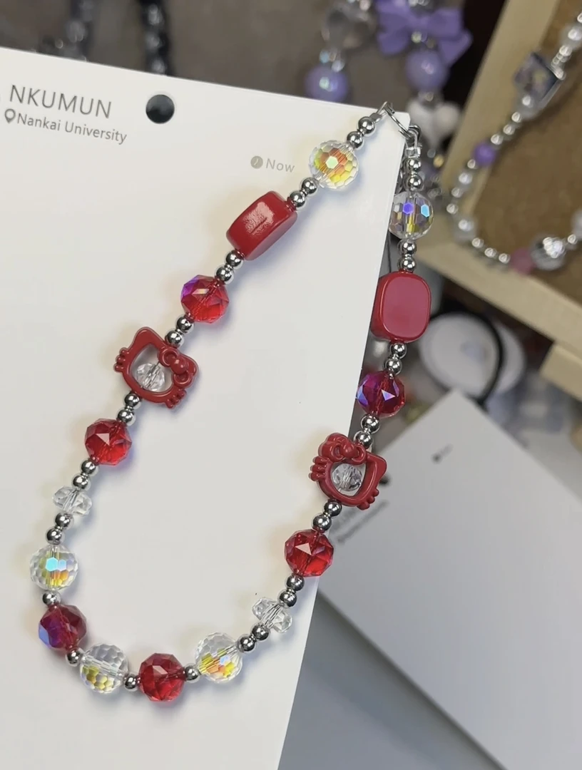 （扣号拍）手工diy创意手机挂绳/手机链/钥匙扣/包挂/防丢手链定制