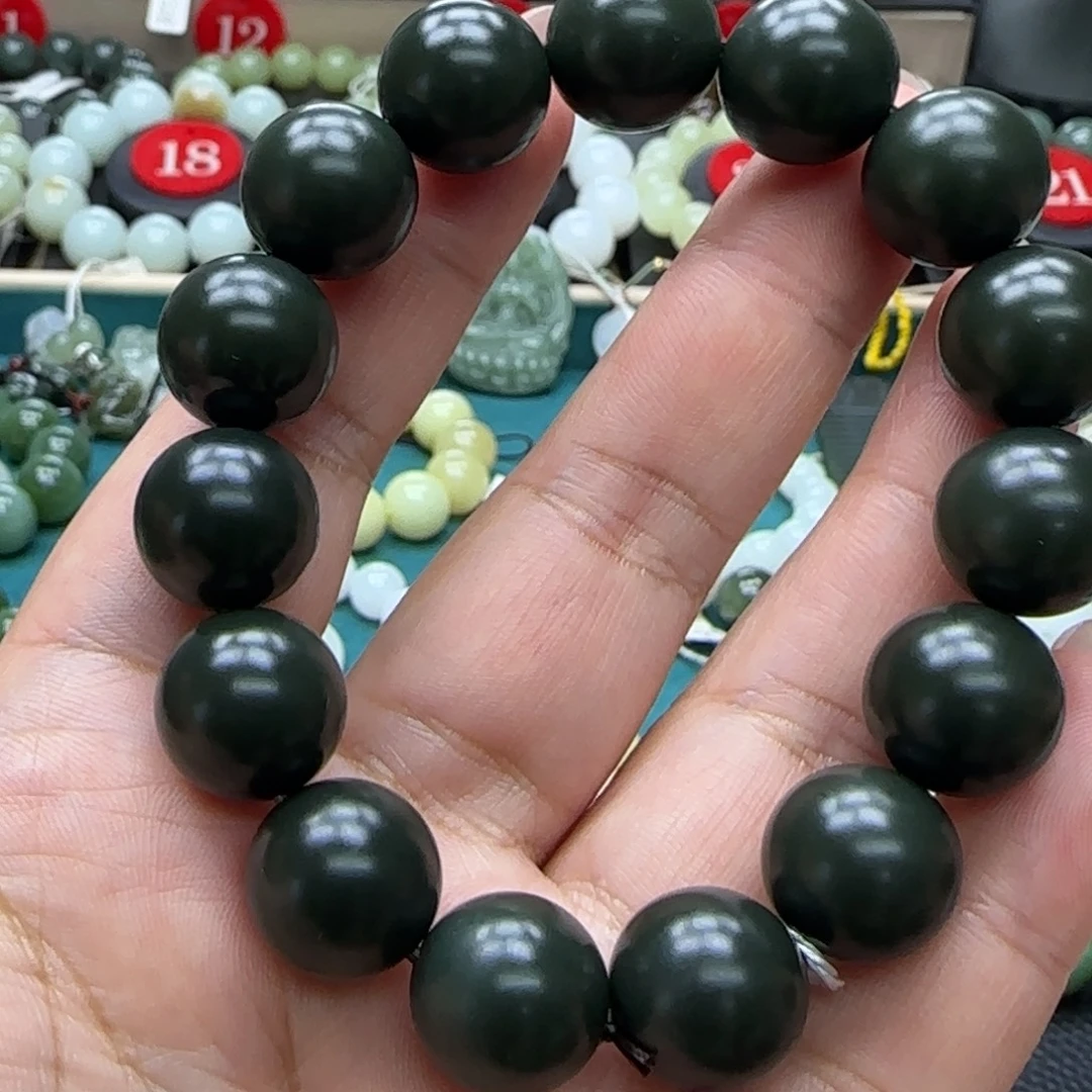 和田玉未镶嵌手链14