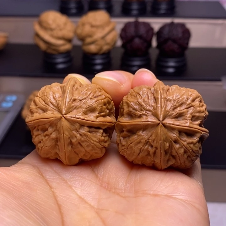 把件文玩核桃聚宝盆四楞7