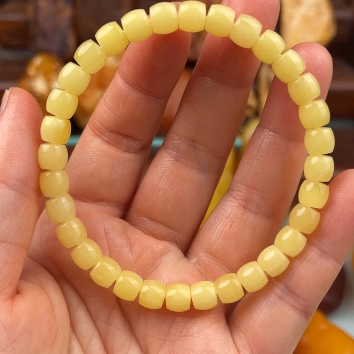 定制琥珀未镶嵌蜜蜡手串