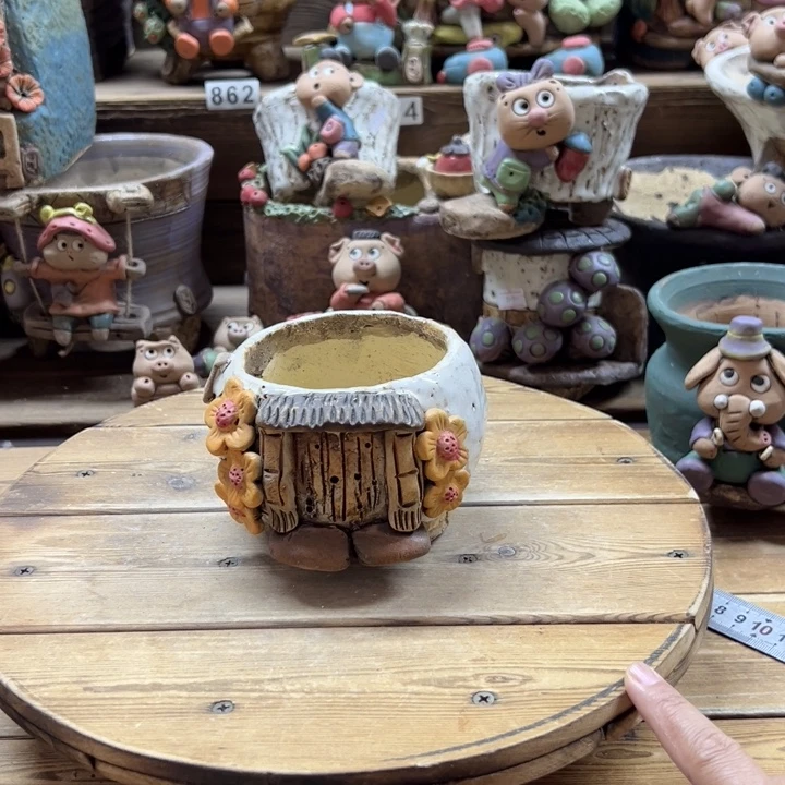 嘻哈多肉花盆百搭