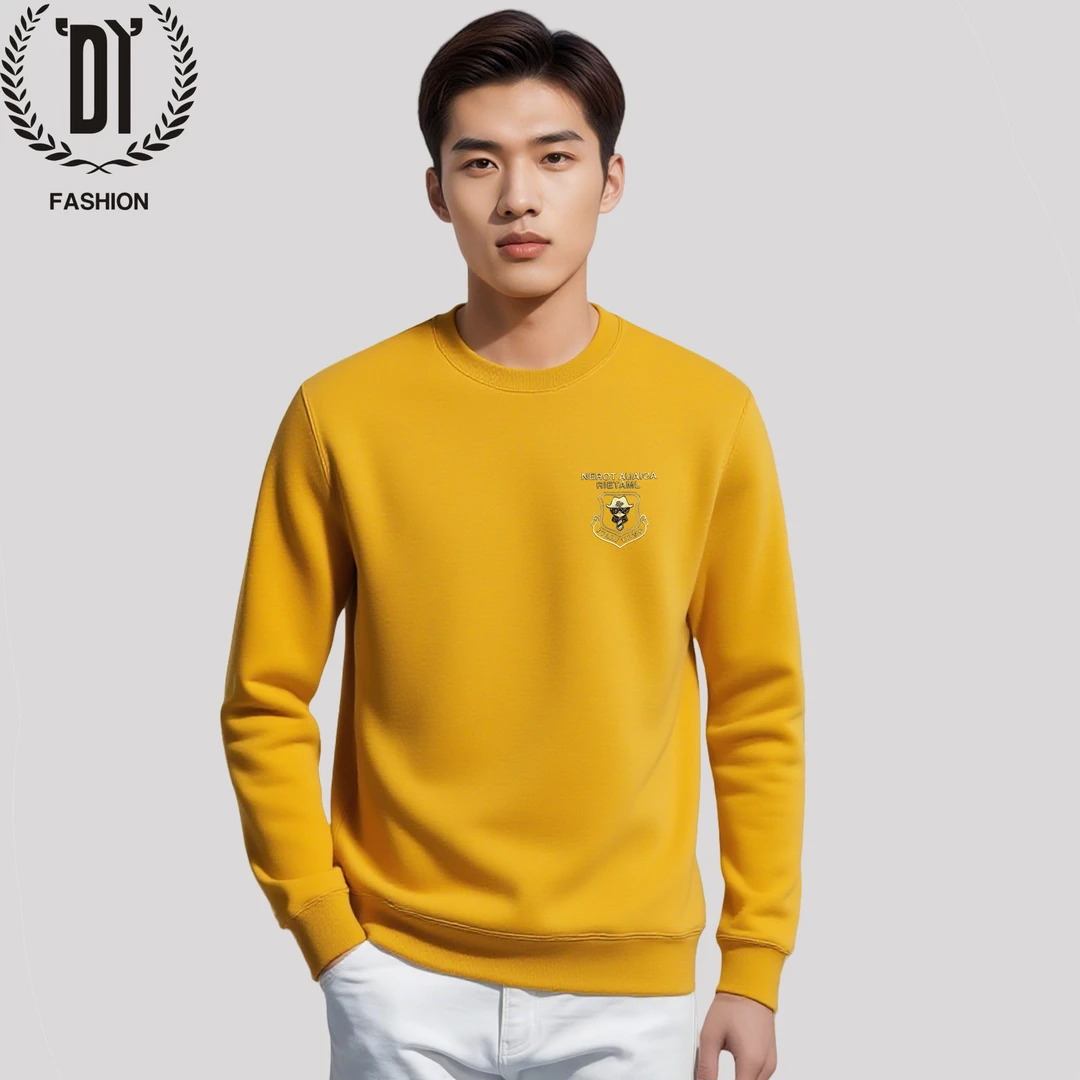 【可穿260斤】YiGuQi麦穗联名大码男装卫衣保暖套头秋冬季中年男装