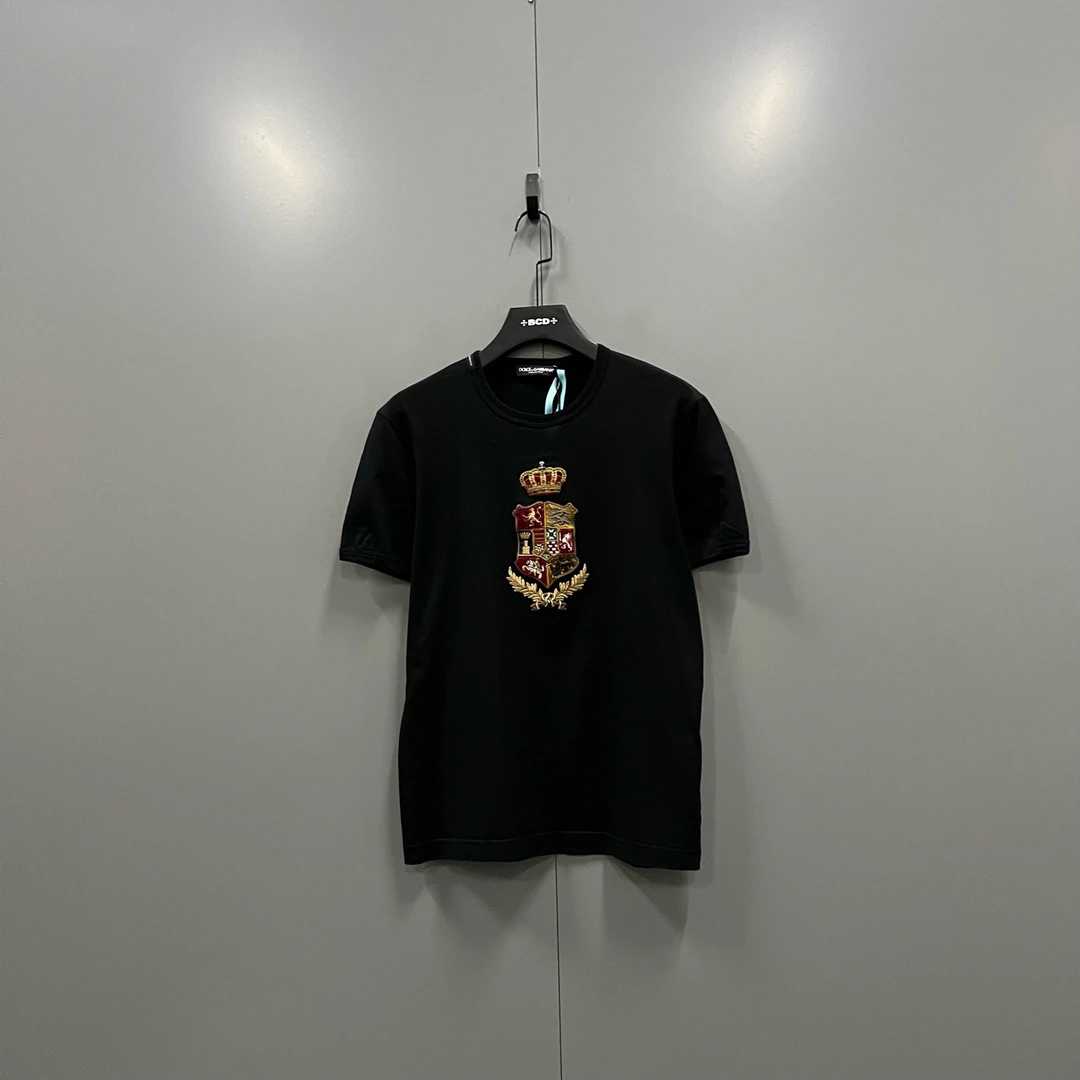 95新 maje jp925 207671 gucci 皇冠盾牌刺绣短袖 48码