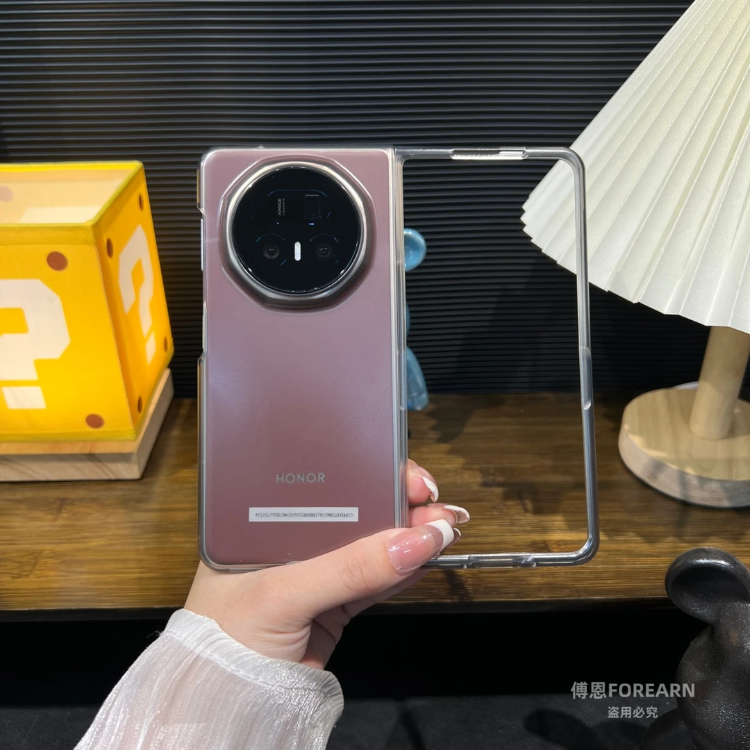 适用于荣耀MagicV5手机壳v5超薄透明硬壳保护套MBH-AN10折叠屏款