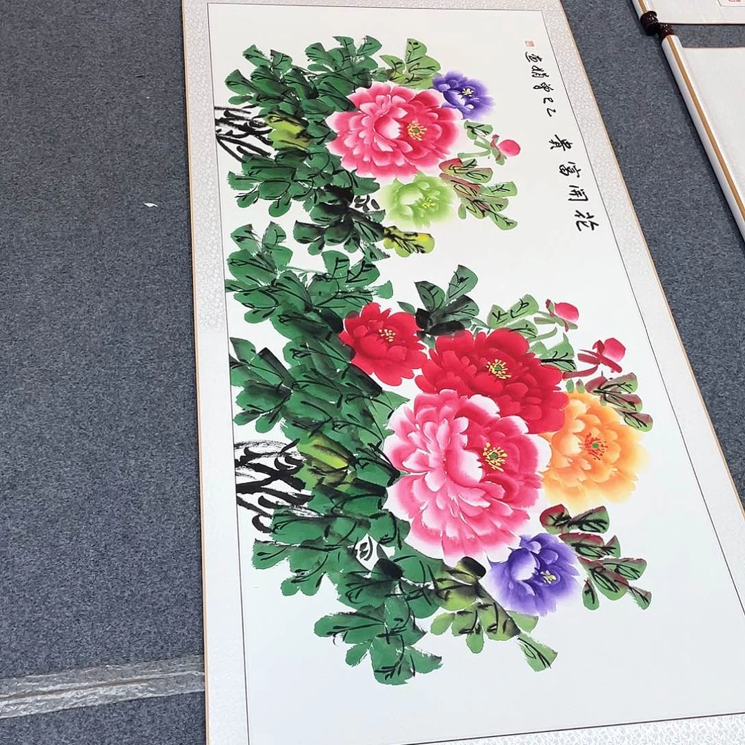 国画手绘手写作品