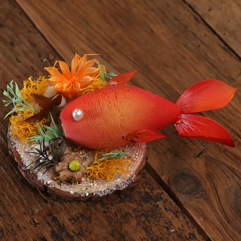 【美人鱼冰箱永生花系列】手工花材立体创意可爱家居墙面装饰