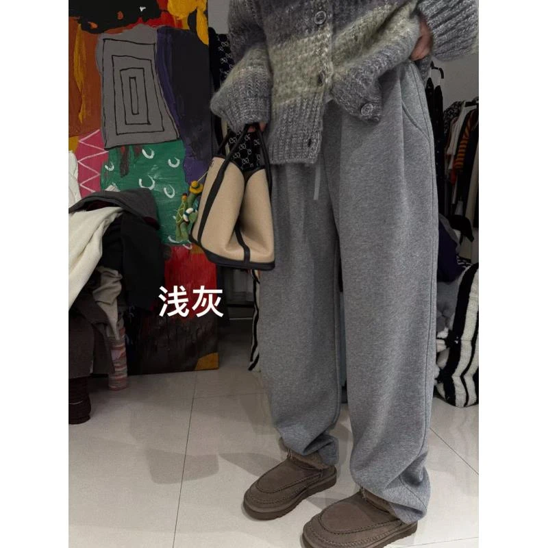 这辈子最显瘦的加绒卫裤J24K493