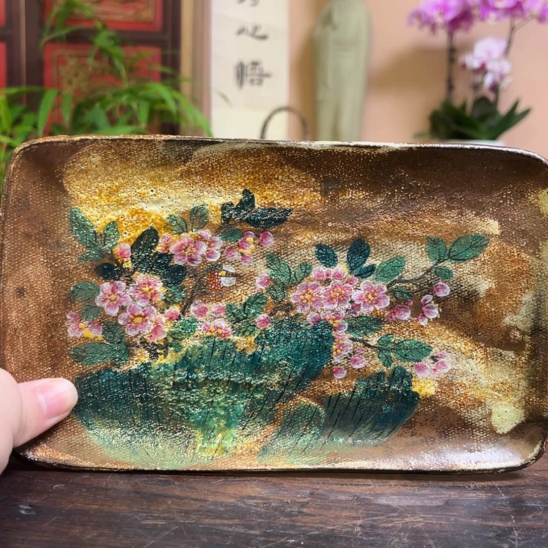 柴烧手工手绘陶瓷