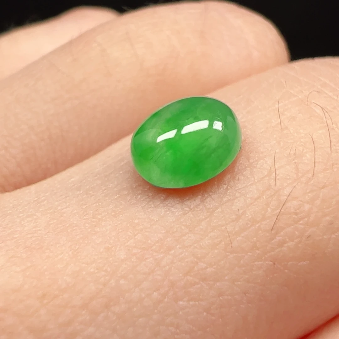 未镶嵌翡翠耳饰蛋面