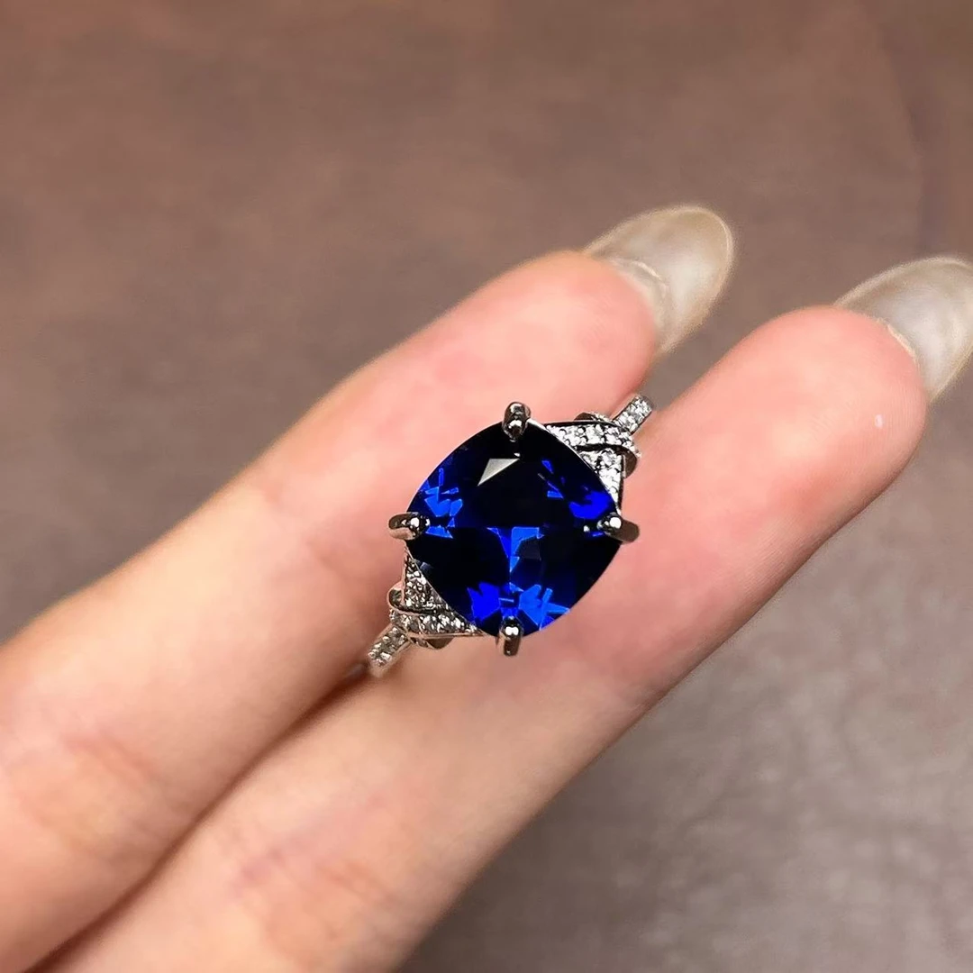 阿鲁沙-典藏高奢培育蓝宝石-精工合金戒指125