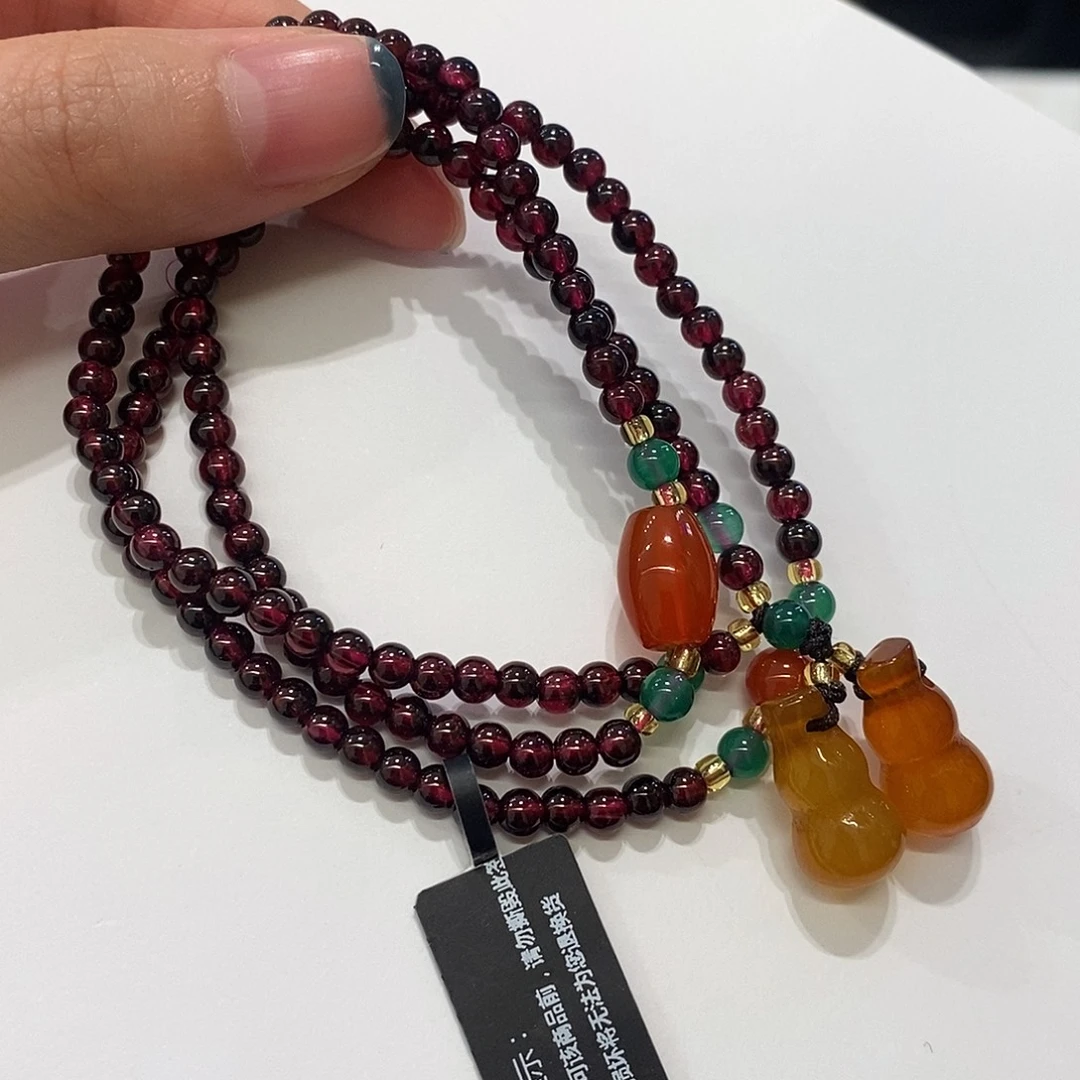 手链合金石榴石石榴石手链mq