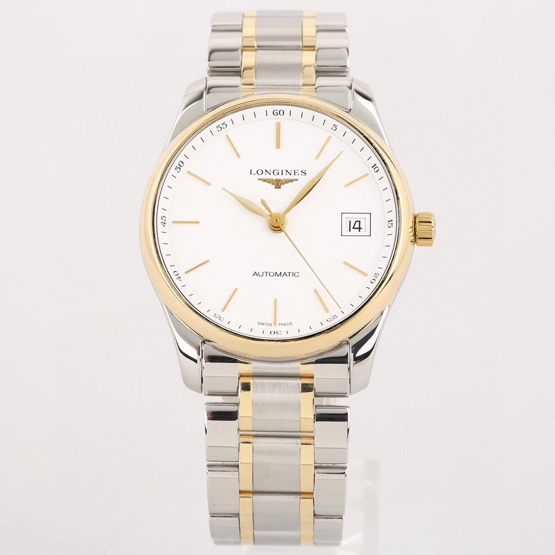 99新 Longines/浪琴 名匠518/全套/间金白盘条丁/表径36mm/男士