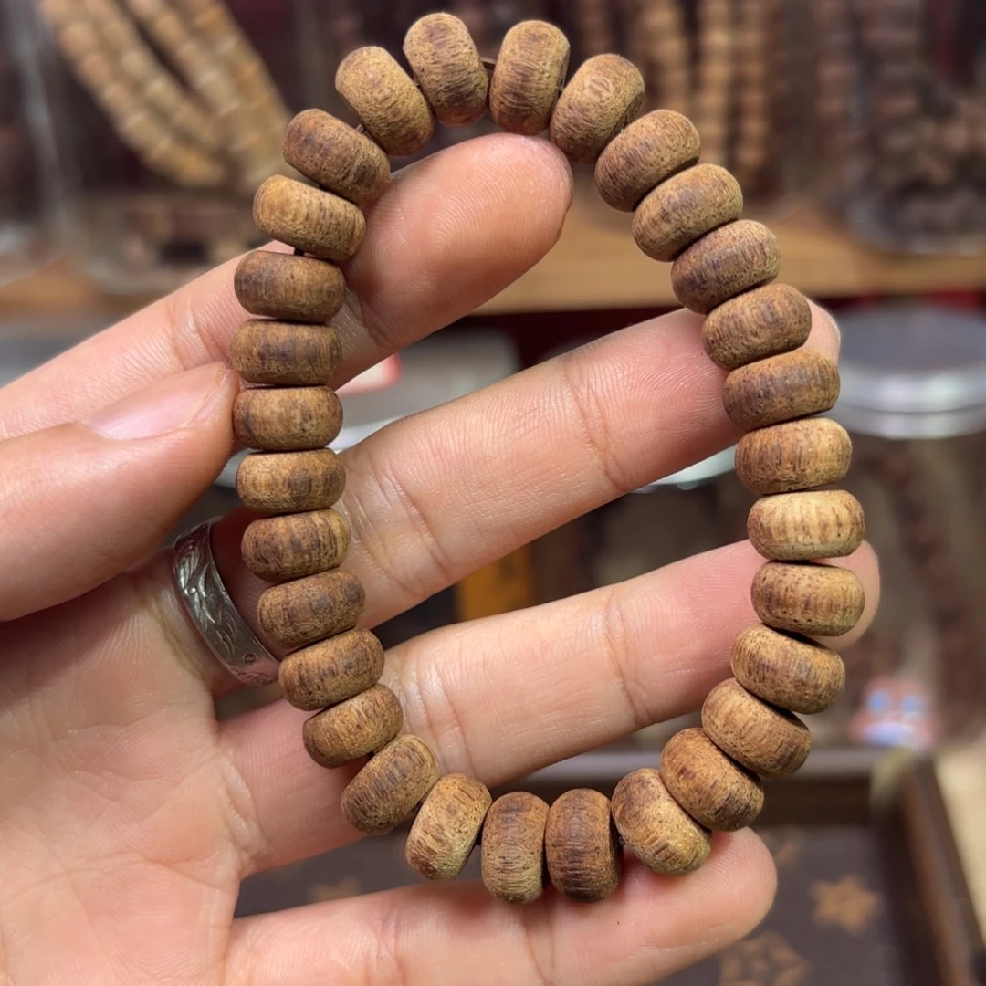 降真香手串/手链黄白油沙皮料