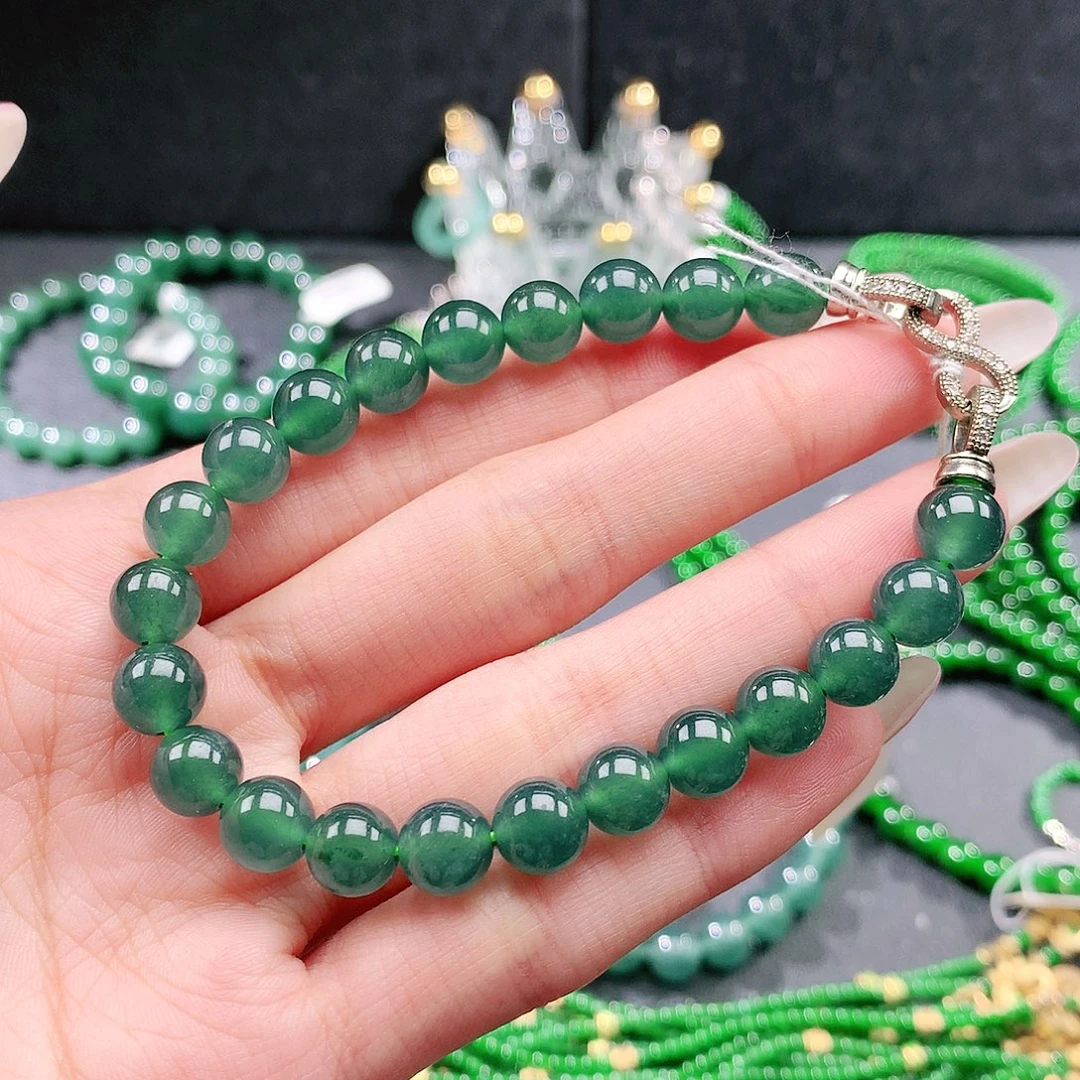翡翠未镶嵌手串手链
