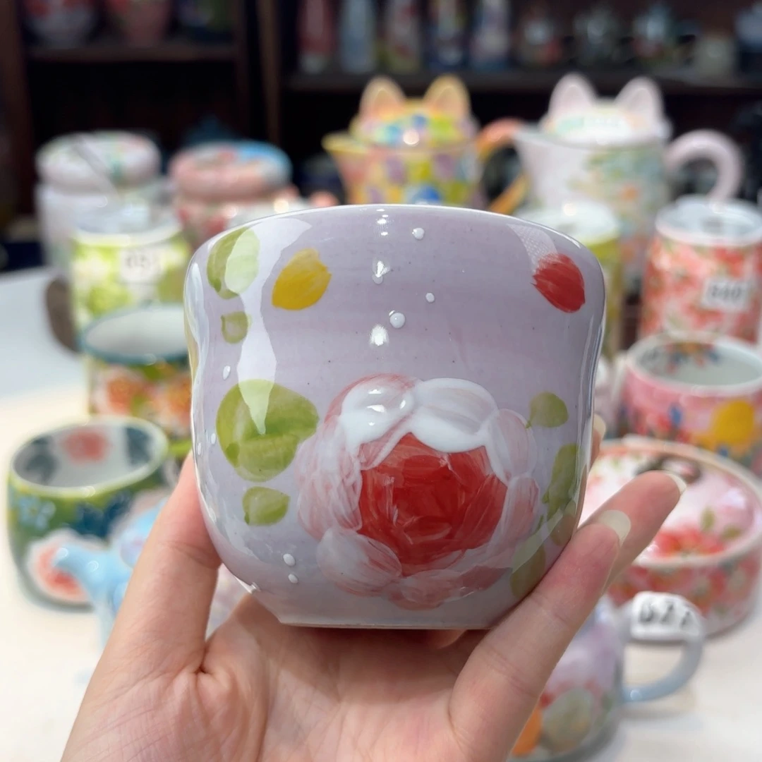 景德镇手绘高温釉下彩陶瓷茶具