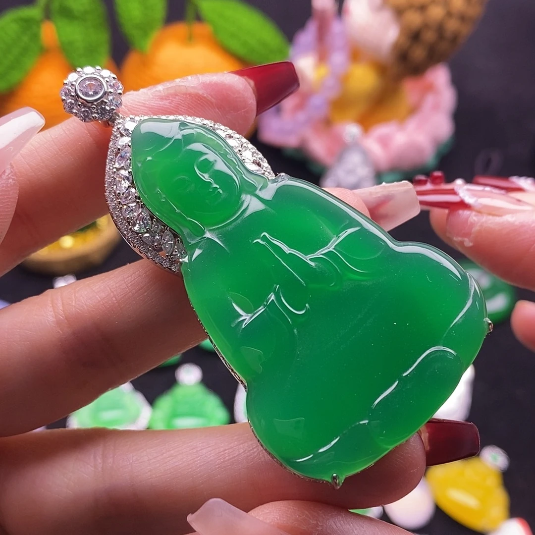 玛瑙/玉髓银S925镶嵌颈饰