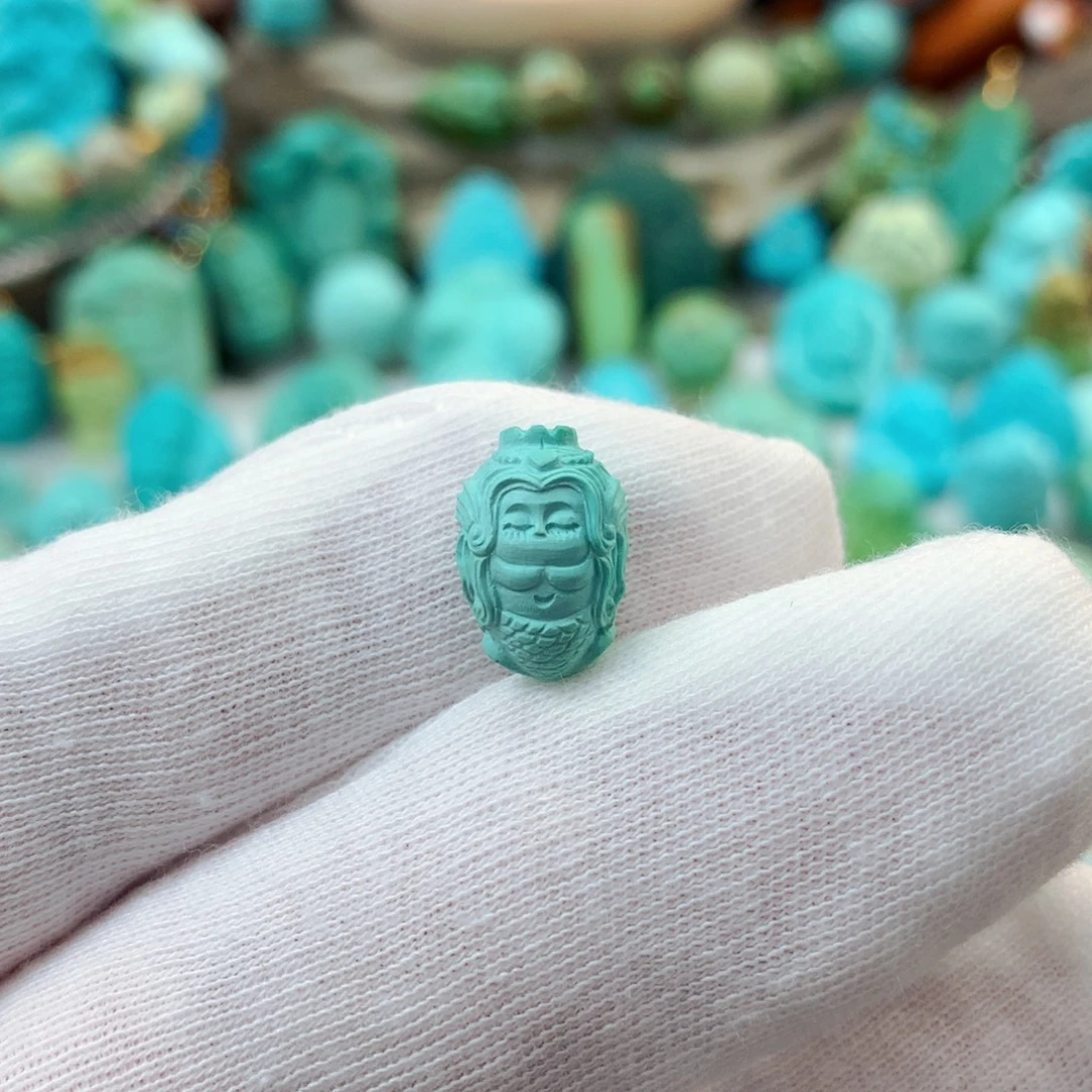 绿松石未镶嵌珠宝半成品