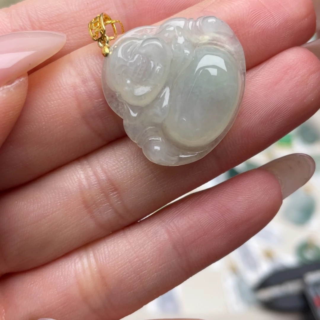 翡翠银S925镶嵌颈饰