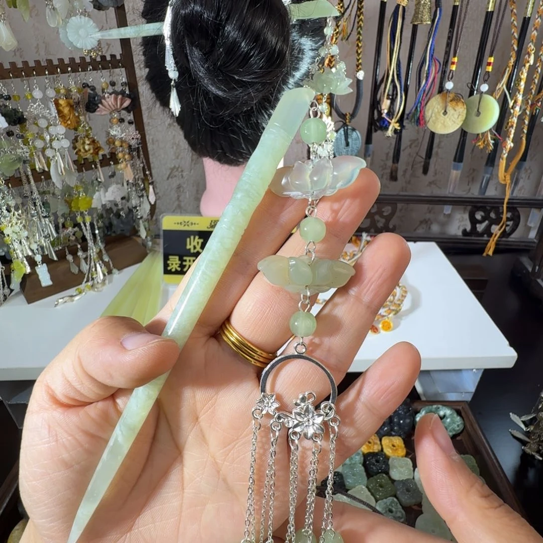 岫玉未镶嵌发簪福利款