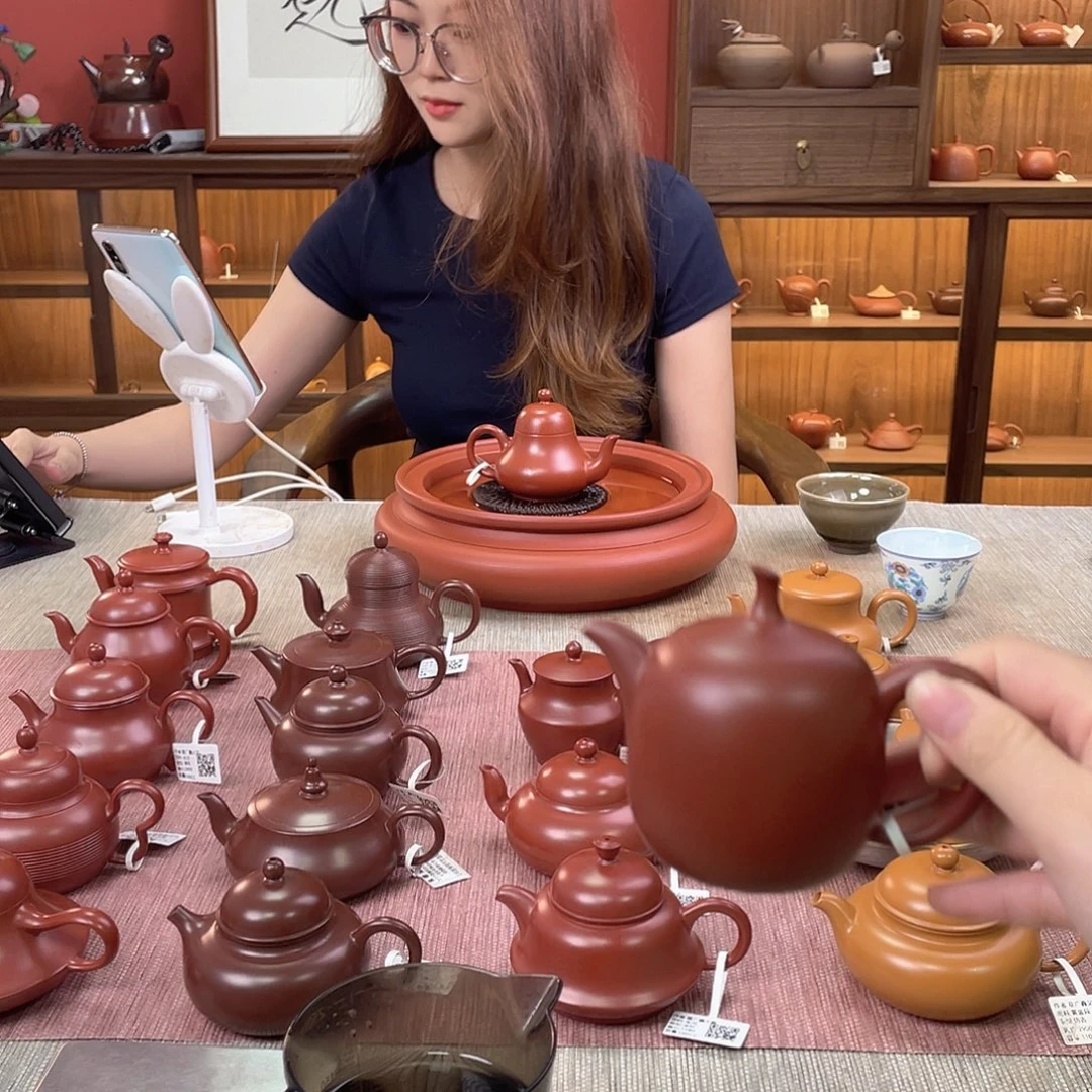 .***.紫砂茶壶潮州手拉壶全手工
