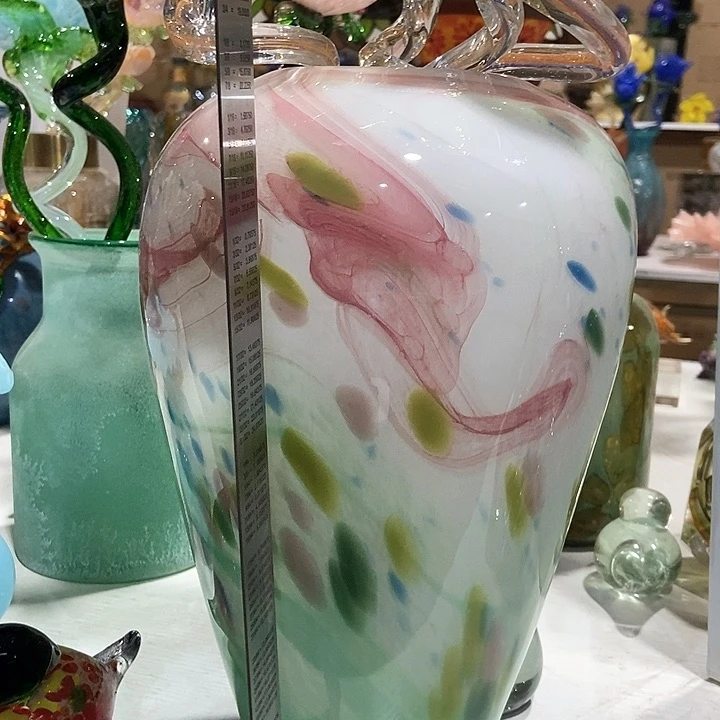 琉璃琉璃花瓶高31口8