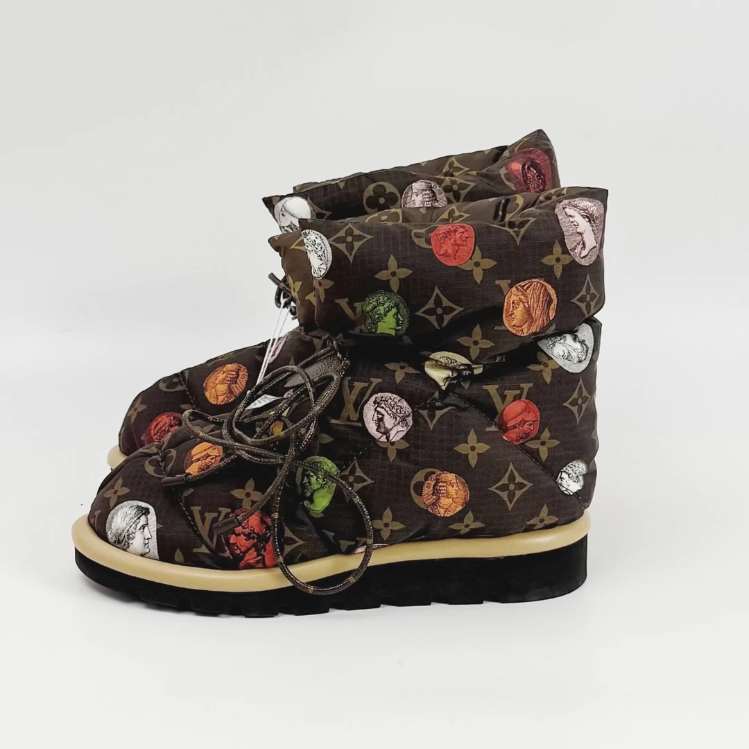 99新 LouisVuitton/路易威登 35码 老花满印棉鞋 lm2087