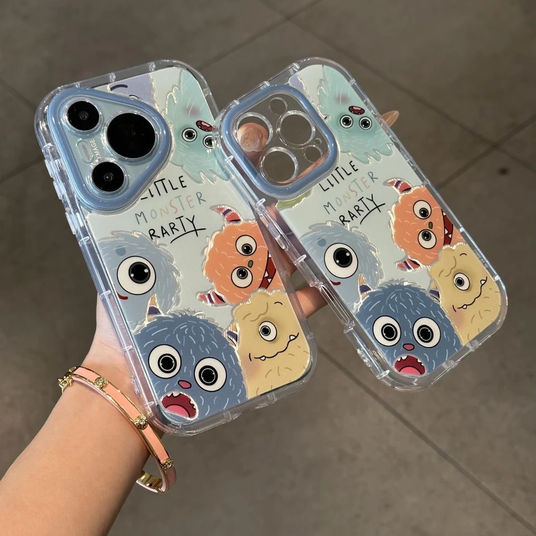 羽纱一圈小怪兽iPhone14/16苹果手机壳vivox200华为P70小米15oppo