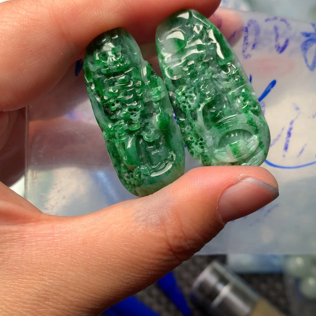 定制翡翠未镶嵌爱*