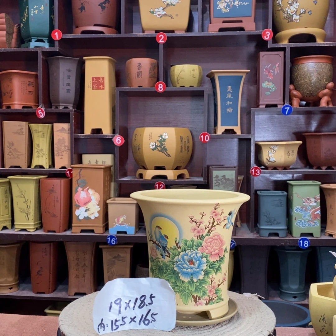 紫砂艺术紫砂花盆