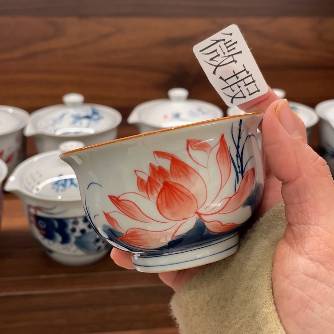 有瑕釉下彩纯手绘