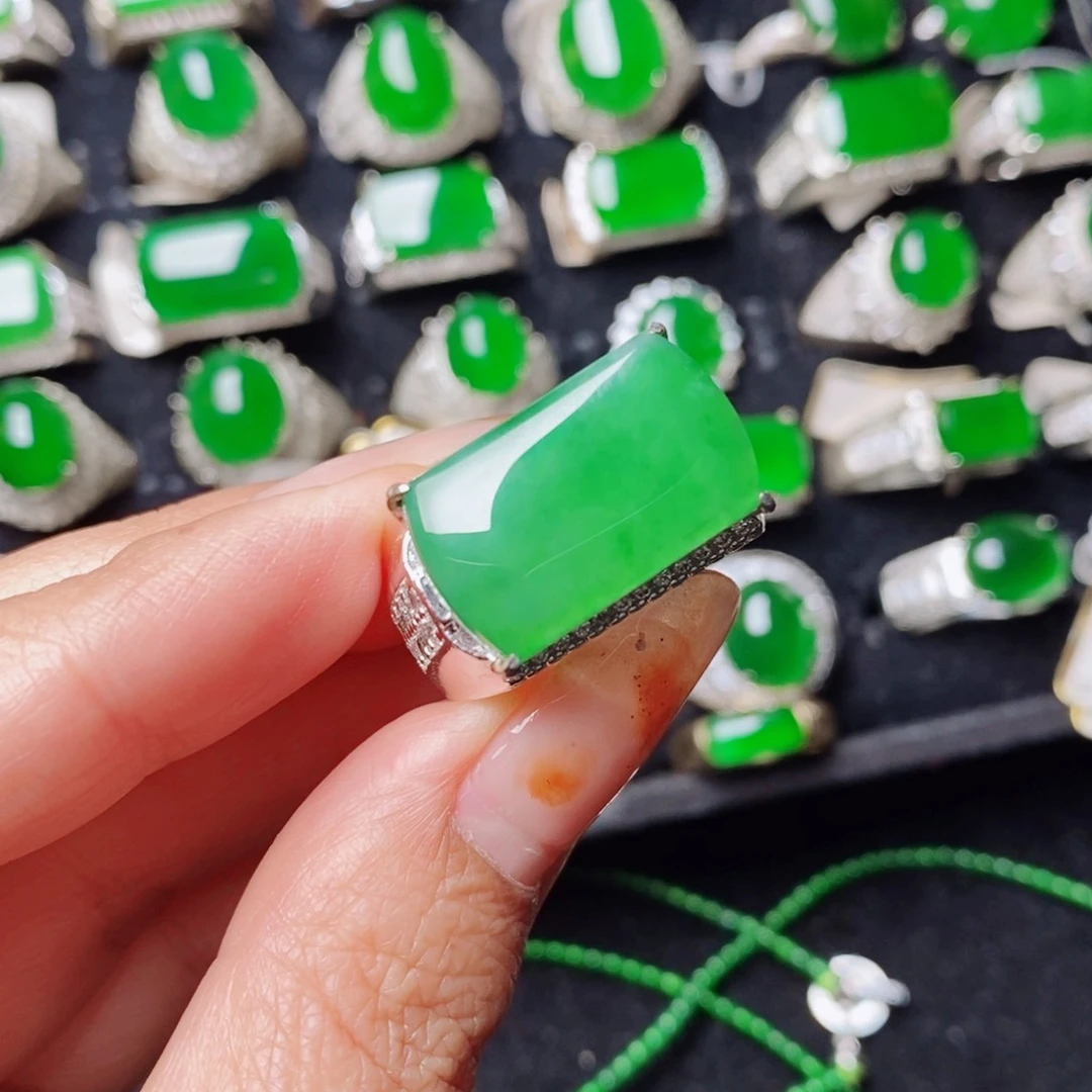 未镶嵌戒指翡翠天然翡翠正品