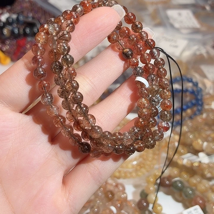 未镶嵌手链水晶黑金超卡5.5