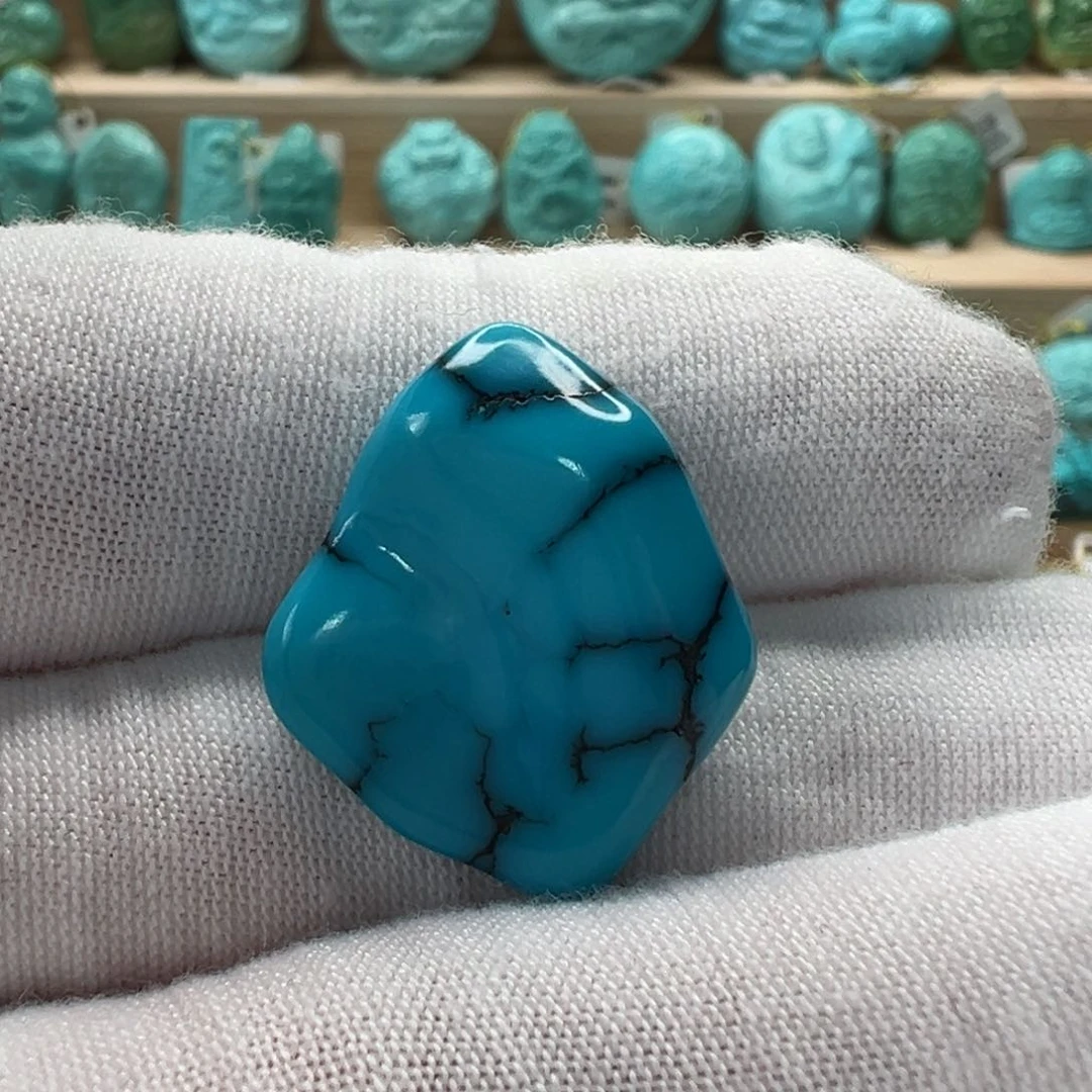 未镶嵌绿松石随形19.4mm