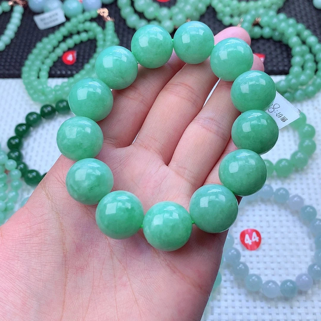 翡翠未镶嵌毛衣链卡17.7