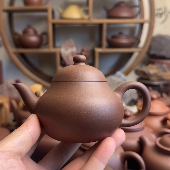 茶壶紫砂梨形200cc台西嫩底槽清
