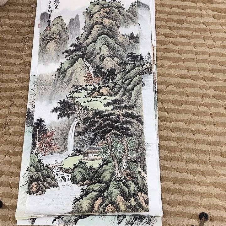 国画花鸟的翅膀和羽毛的