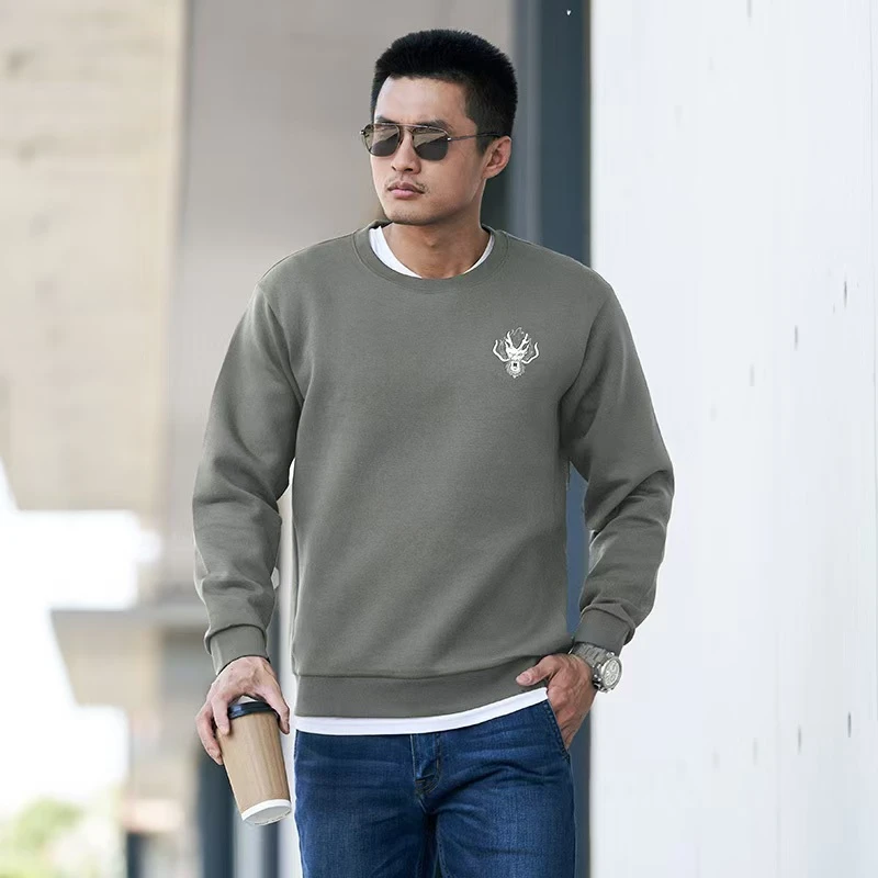 【龙牙】龙啸圆领战术卫衣加强版休闲套头春秋运动宽松长袖潮流百搭