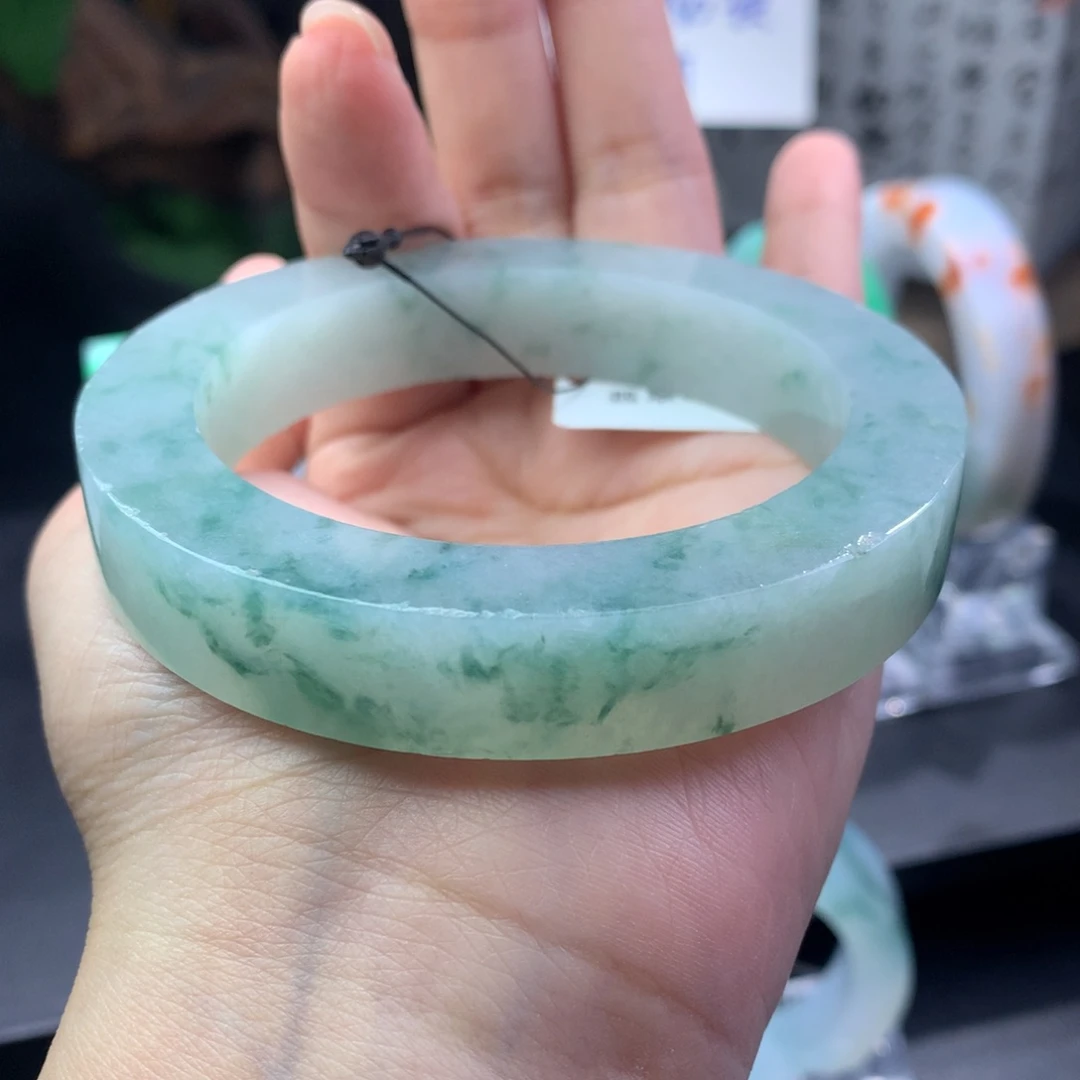 未镶嵌翡翠手镯定制翡翠57-62