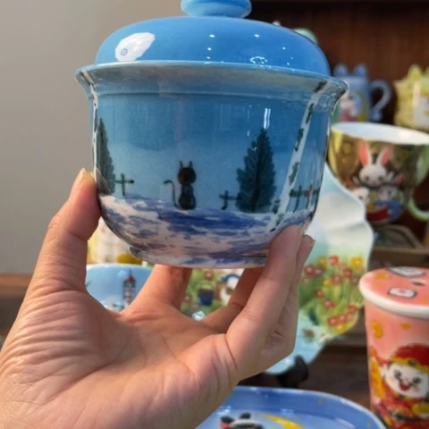 炉景德镇釉下手绘陶瓷