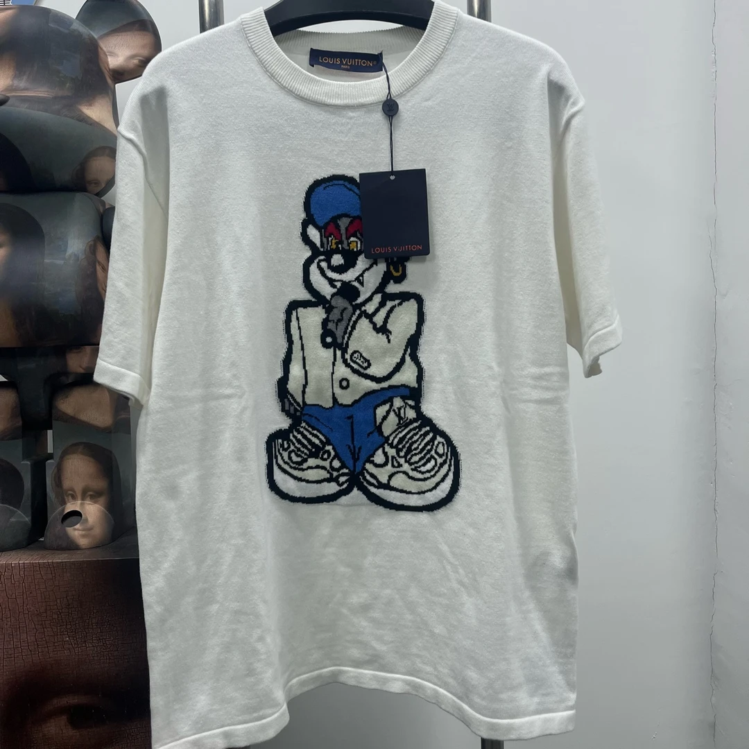 99新 LouisVuitton/路易威登 sf狼人针织短袖e2601尺码:m