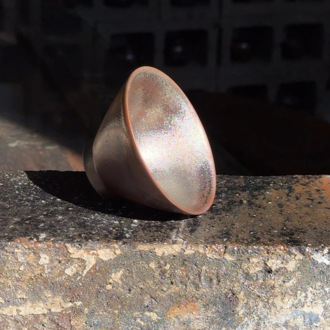 建水紫陶紫泥柴烧茶具主人杯