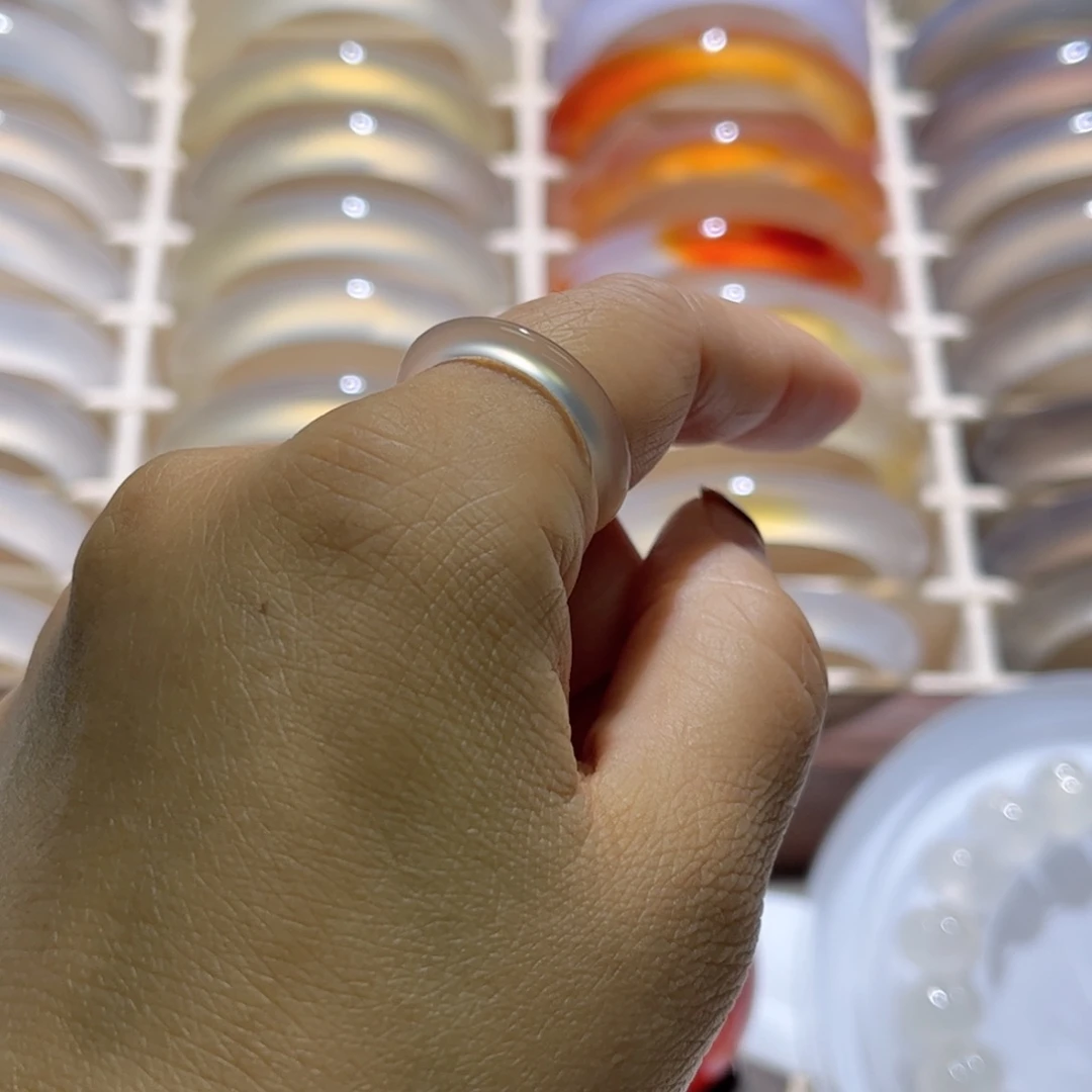 玛瑙/玉髓未镶嵌戒指