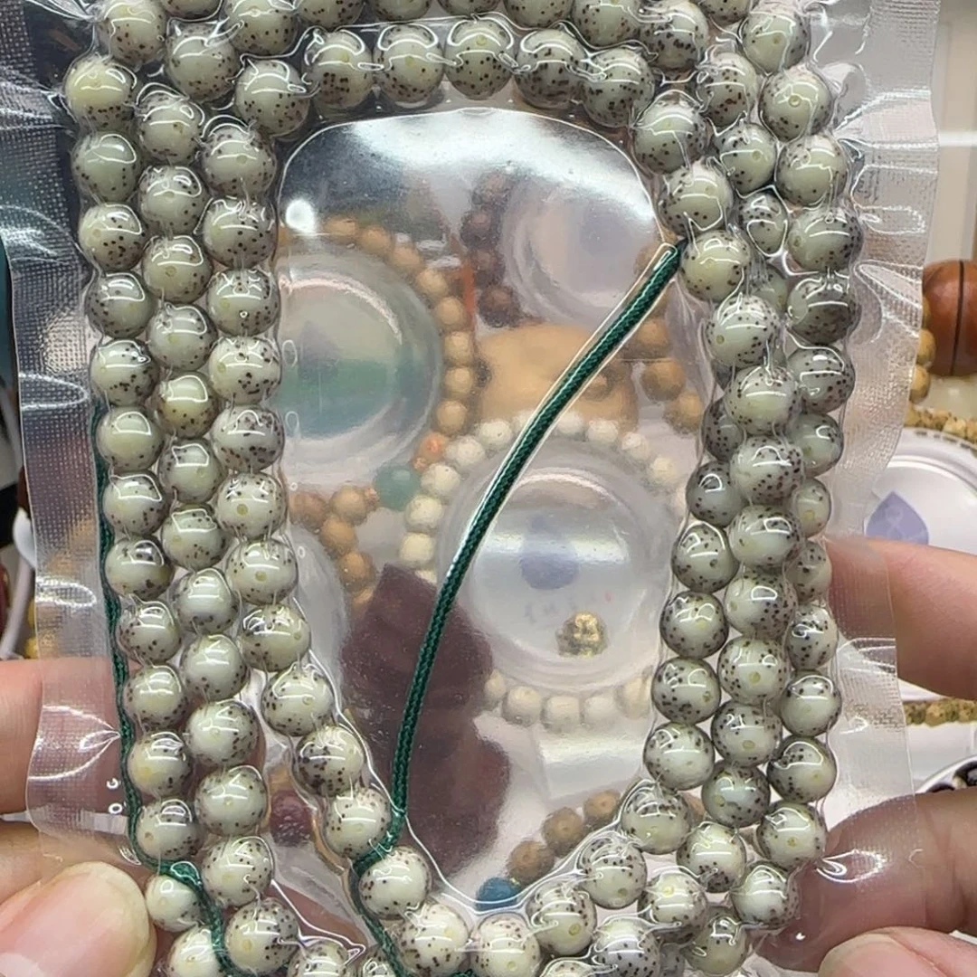 手串星月菩提8圆正月糯冰108